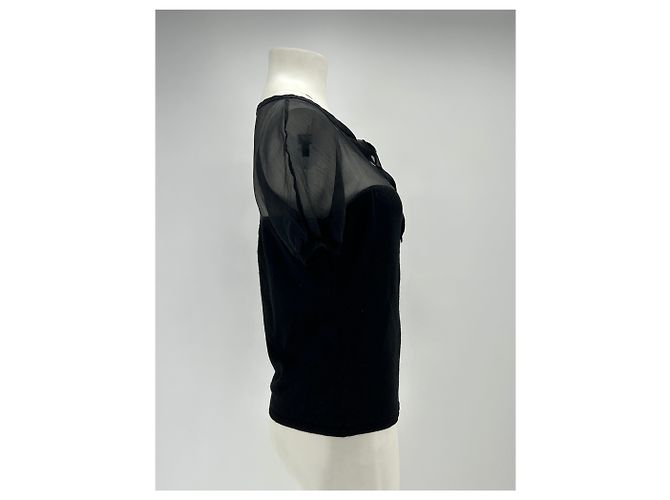 Philosophy Di Alberta Ferretti Black Wool Short Sleeved Sweater - view 3