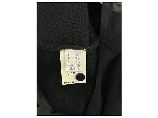 Philosophy Di Alberta Ferretti Black Wool Short Sleeved Sweater - view 6