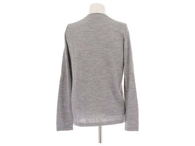 Alexander Wang Camiseta de lã e seda Cinza - vista 2