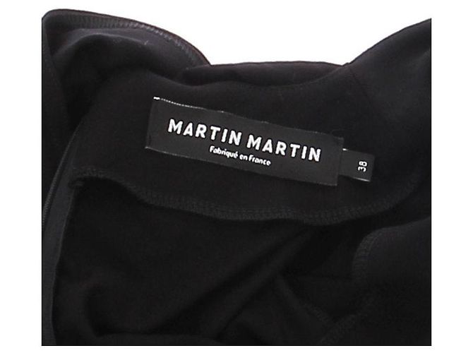 Autre Marque Abito lungo nero con maniche corte MARTIN MARTIN - vista 3