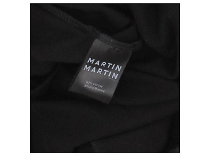Autre Marque Abito lungo nero con maniche corte MARTIN MARTIN - vista 4