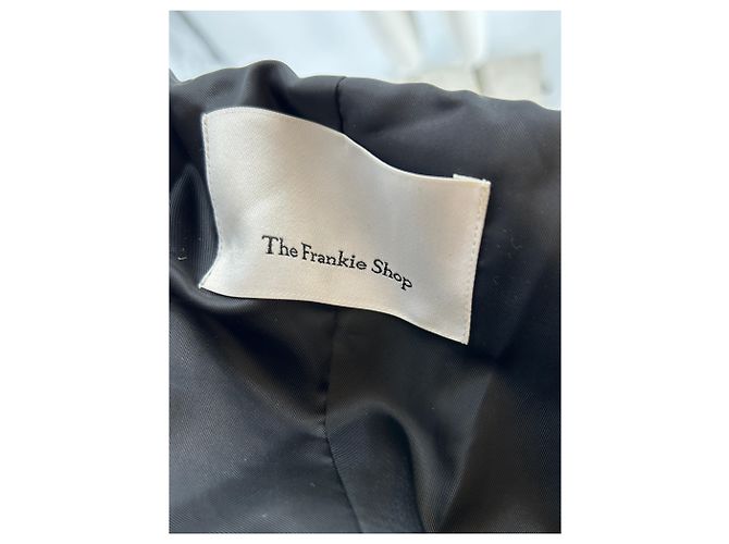 Autre Marque Trench-coat in similpelle Nero - vista 5