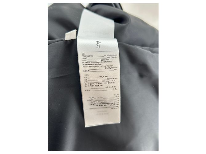 Autre Marque Trench-coat in similpelle Nero - vista 7