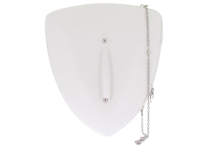 Autre Marque Estuche de gafas GENTLE MONSTER de cuero blanco con cadena - vista 2