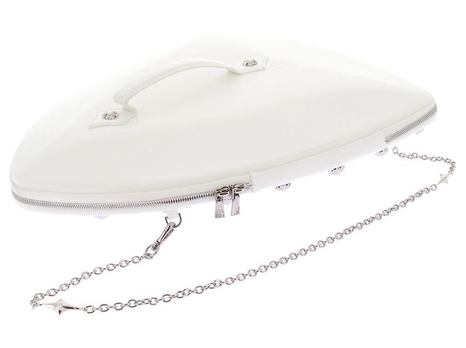 Autre Marque Estuche de gafas GENTLE MONSTER de cuero blanco con cadena - vista 5