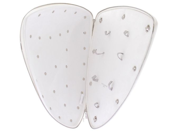 Autre Marque Estuche de gafas GENTLE MONSTER de cuero blanco con cadena - vista 7