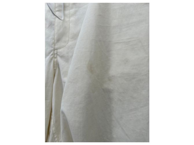 Autre Marque Calças DION LEE off-white de algodão Bege - vista 3