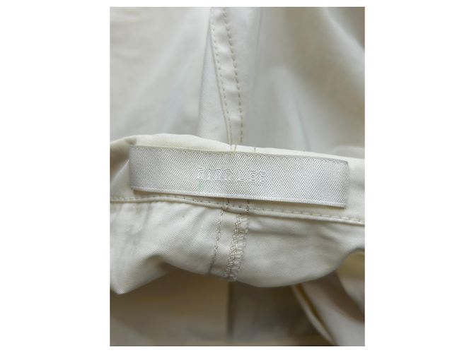 Autre Marque Calças DION LEE off-white de algodão Bege - vista 4