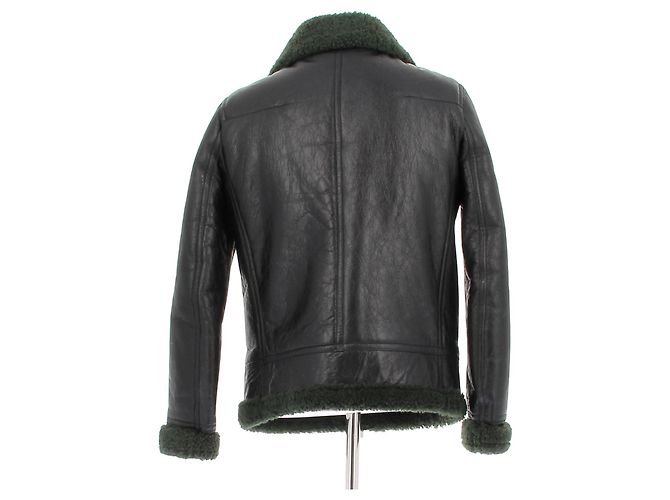 Dior Giubbotto in pelle e shearling Nero - vista 2
