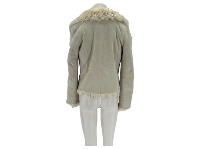 Giacca in pelliccia bianca Tory Burch Bianco - vista 2