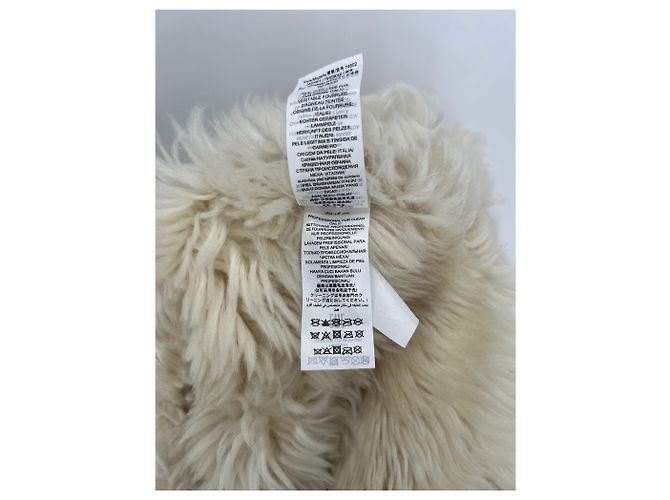 Giacca in pelliccia bianca Tory Burch Bianco - vista 7