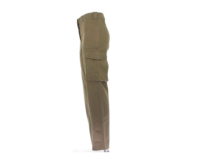 Pantalones Paco Rabanne de algodón caqui - vista 4