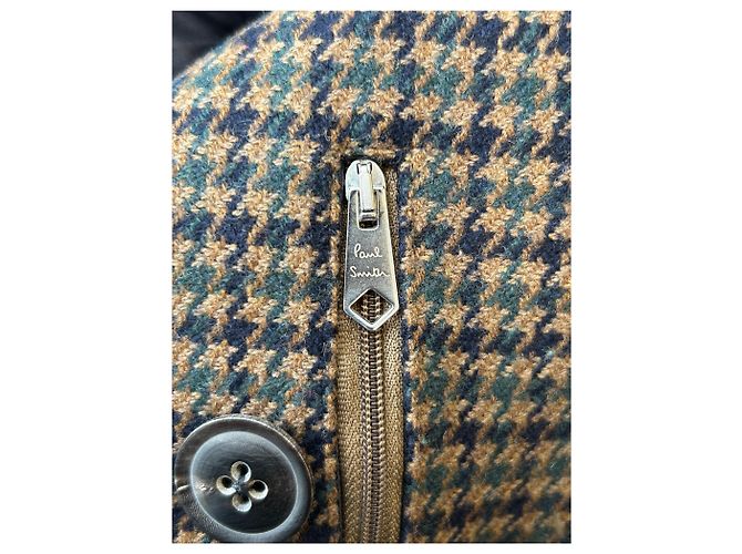 Paul Smith Abrigo marrón a cuadros de lana Castaño - vista 5