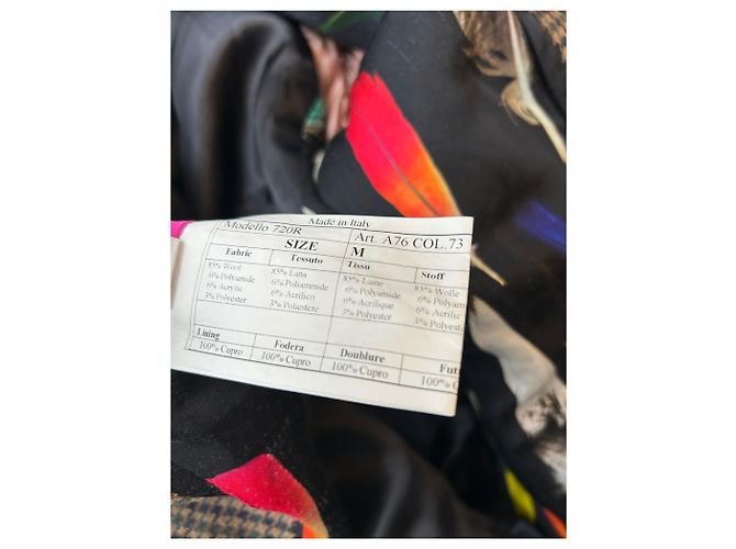 Paul Smith Abrigo marrón a cuadros de lana Castaño - vista 7