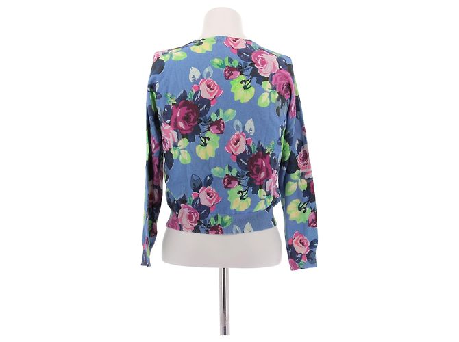 Suéter Carven de algodón azul con flores - vista 2