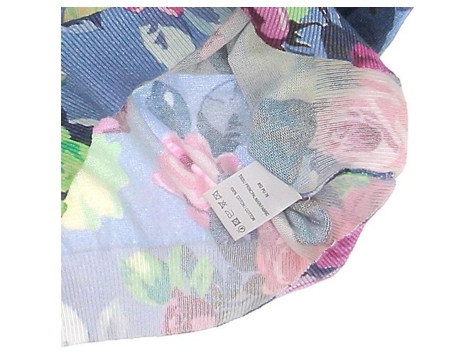 Suéter Carven de algodón azul con flores - vista 5