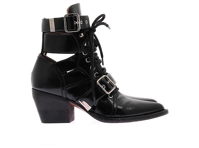 Chloé Botín de tacón negro - vista 2