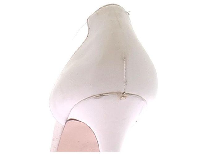 Décolleté Gianvito Rossi in pelle bianca Bianco - vista 7