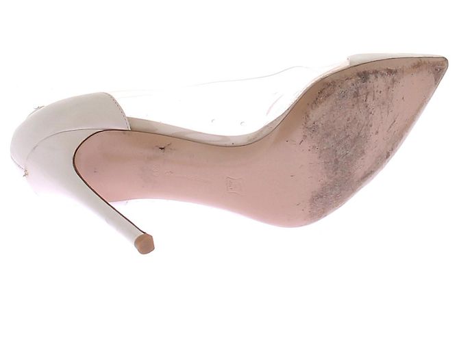 Décolleté Gianvito Rossi in pelle bianca Bianco - vista 9