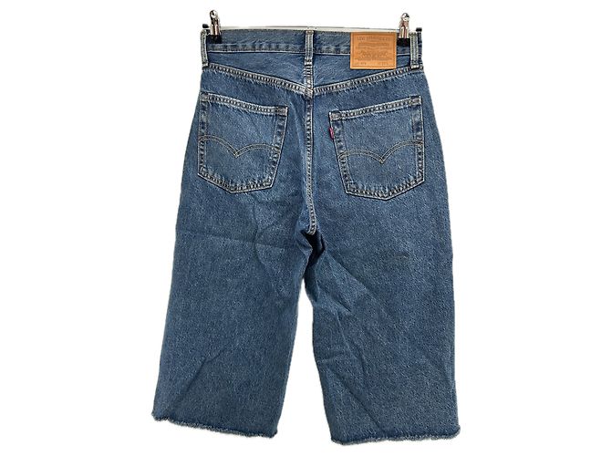 Short in denim Levi's blu cotone - vista 2