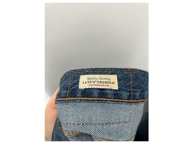 Short in denim Levi's blu cotone - vista 3