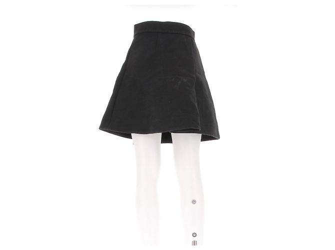Louis Vuitton Jupe en laine noire - vue 2