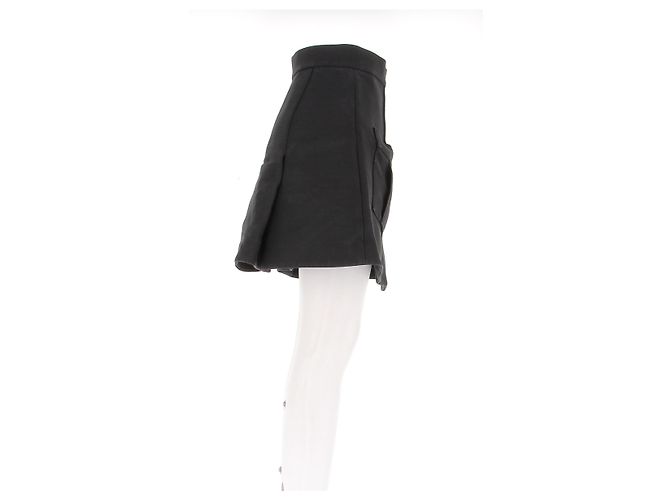 Louis Vuitton Jupe en laine noire - vue 3