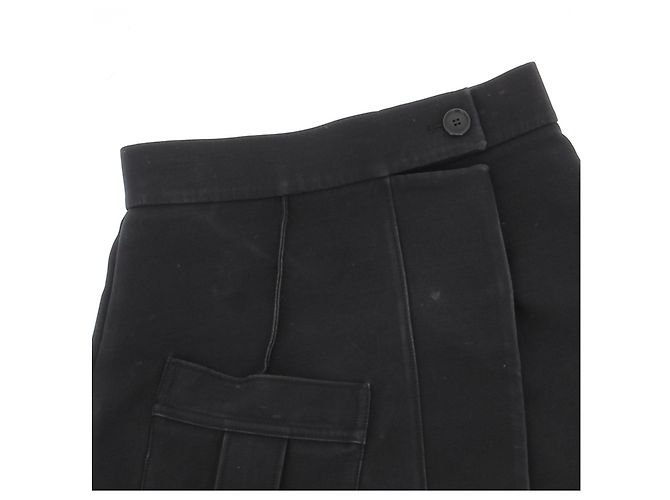 Louis Vuitton Jupe en laine noire - vue 5