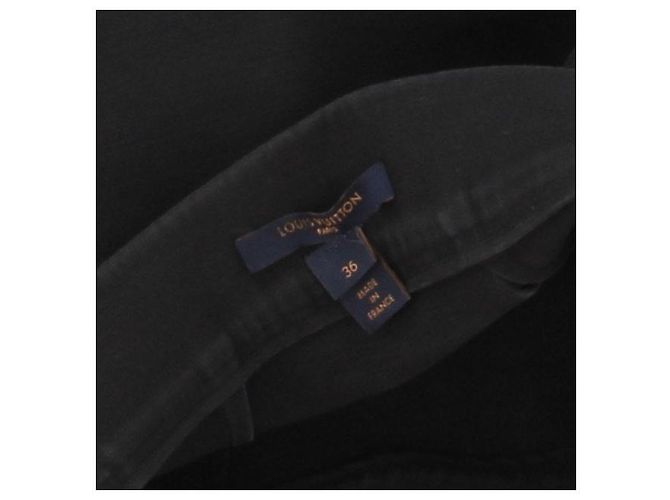 Louis Vuitton Jupe en laine noire - vue 8