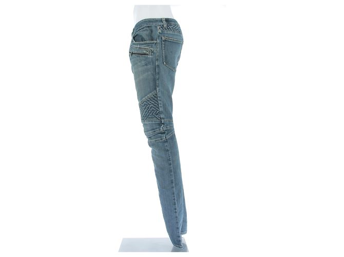 Balmain Jeans aus blauer Baumwolle - Ansicht 4