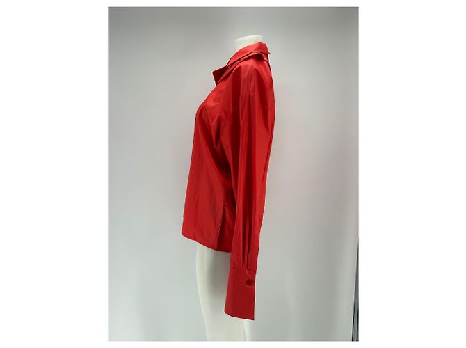 Autre Marque RVDK Rotes Langarmhemd aus Baumwolle Größe 36 - Ansicht 4