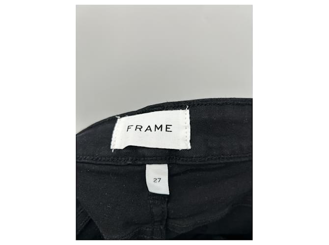 Jeans Frame Denim negros de algodón talla 27 - vista 4