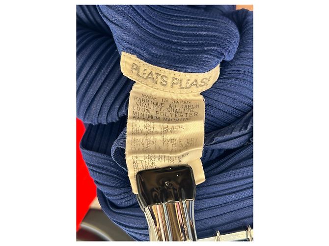 Pleats Please Ärmelloses Maxikleid Blau - Ansicht 6