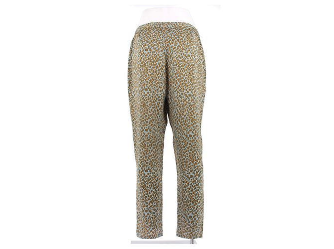 Eres Printed Blue Pants Polyester Size S - view 2