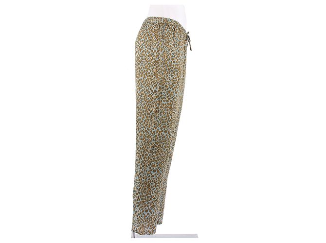 Eres Printed Blue Pants Polyester Size S - view 3