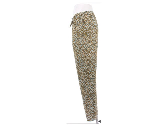 Eres Printed Blue Pants Polyester Size S - view 4