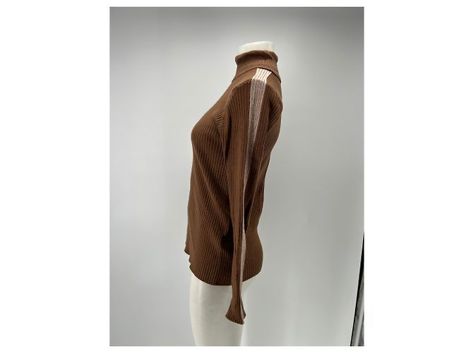Autre Marque Pull col roulé marron Brown - view 4
