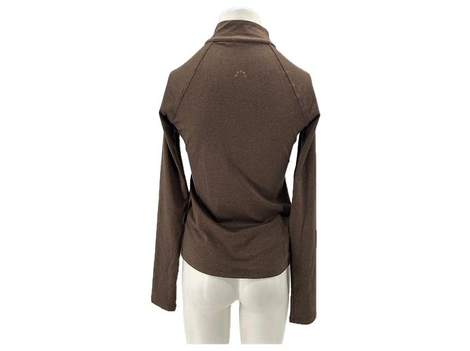Autre Marque Suéter con cremallera marrón oscuro Castaño - vista 2