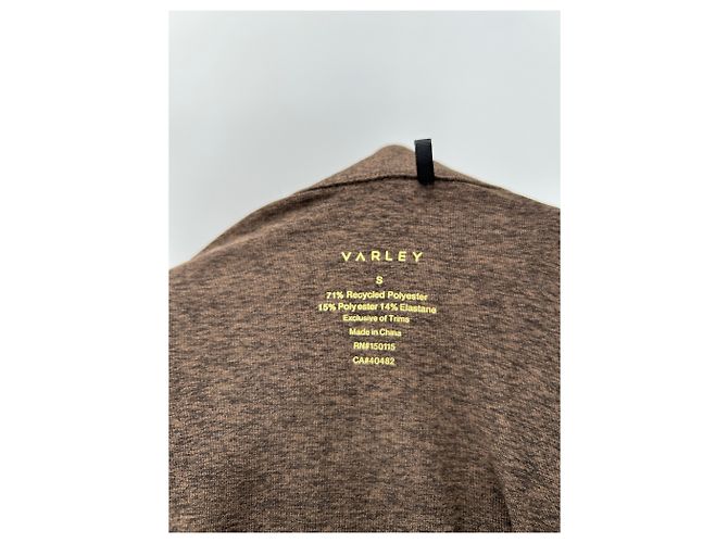 Autre Marque Suéter con cremallera marrón oscuro Castaño - vista 6