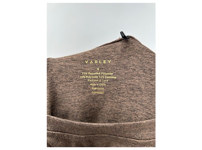 Autre Marque Dunkelbraunes Langarm-T-Shirt - Ansicht 6