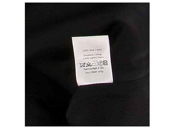 Falda corta de lana negra con botones Alaïa Negro - vista 6