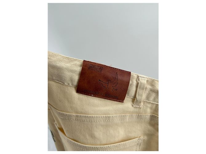 Autre Marque Jeans bordados crema KIDSUPERSTUDIO Beige - vista 3