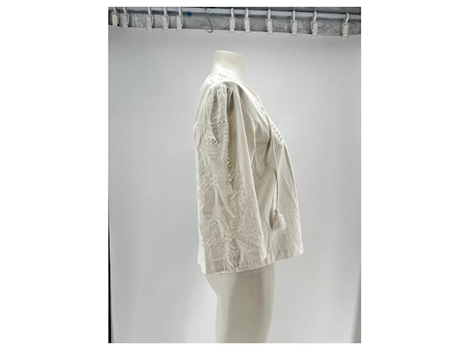 Blusa de algodón blanca Ba&Sh Blanco - vista 3
