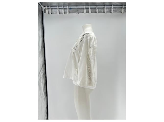 Blusa de algodón blanca Ba&Sh Blanco - vista 4