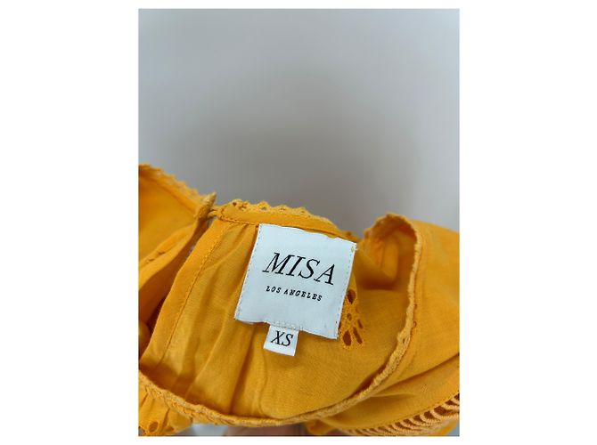 Autre Marque MISA Kurzes oranges Kleid mit langen Ärmeln XS - Ansicht 5