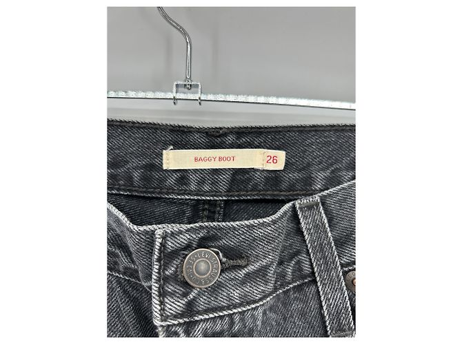 Levi's Jeans neri "Baggy Boot" Nero - vista 3