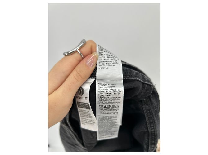 Levi's Jeans neri "Baggy Boot" Nero - vista 4