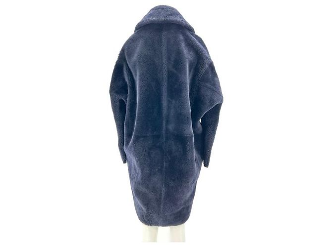 Céline Navy Blue Wool Coat - view 2