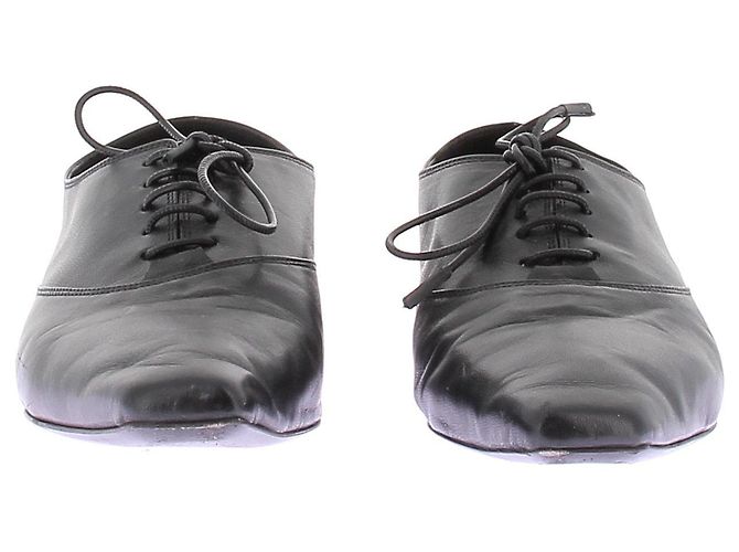 Autre Marque Derbies de cuero negro LOULOU STUDIO - vista 4