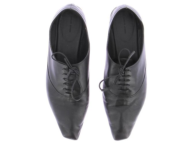 Autre Marque Derbies de cuero negro LOULOU STUDIO - vista 6